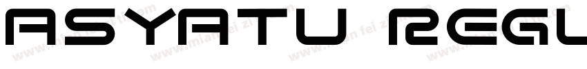 Asyatu Regular字体转换
